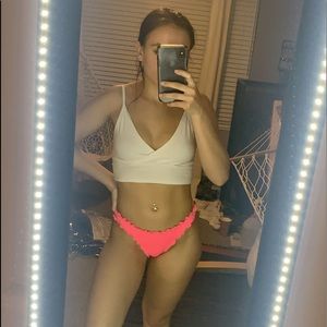 Hot Pink Victoria’s Secret Ruffle Bikini Bottoms
